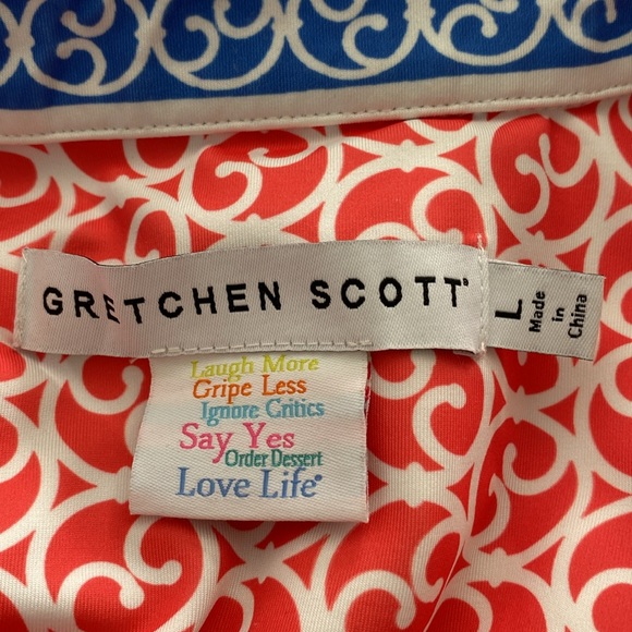 Gretchen Scott Azure Blue Twist and Shout Heavens Gate Dress Size Large - Picture 5 of 13